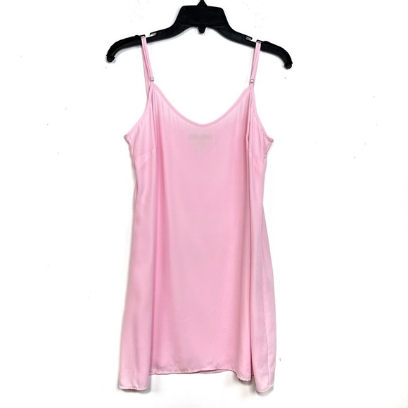 SALONI Women’s Adjustable Spaghetti Strap Slip Inner Dress In Green Size 10 - Picture 1 of 11